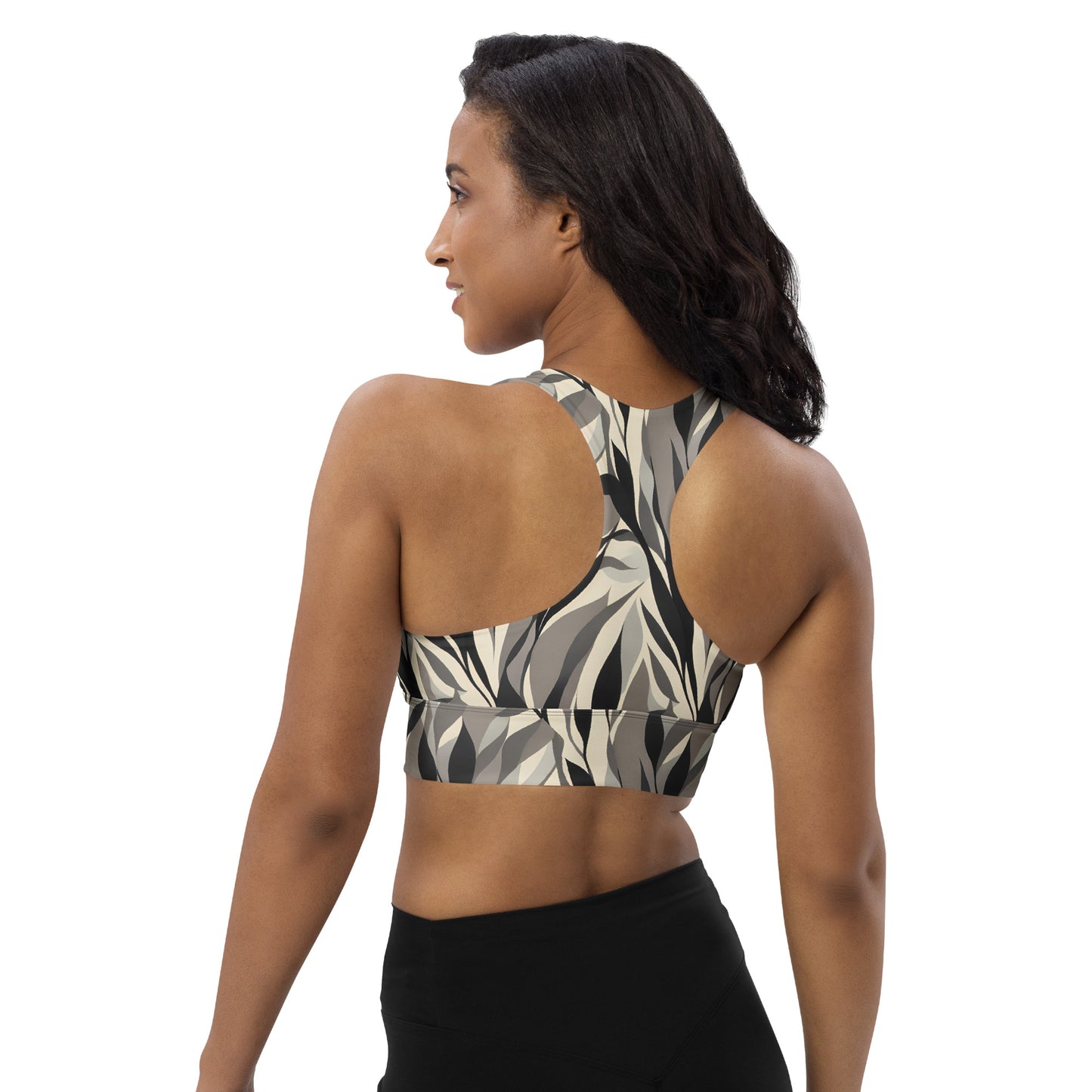 Profile of Nature Longline sports bra
