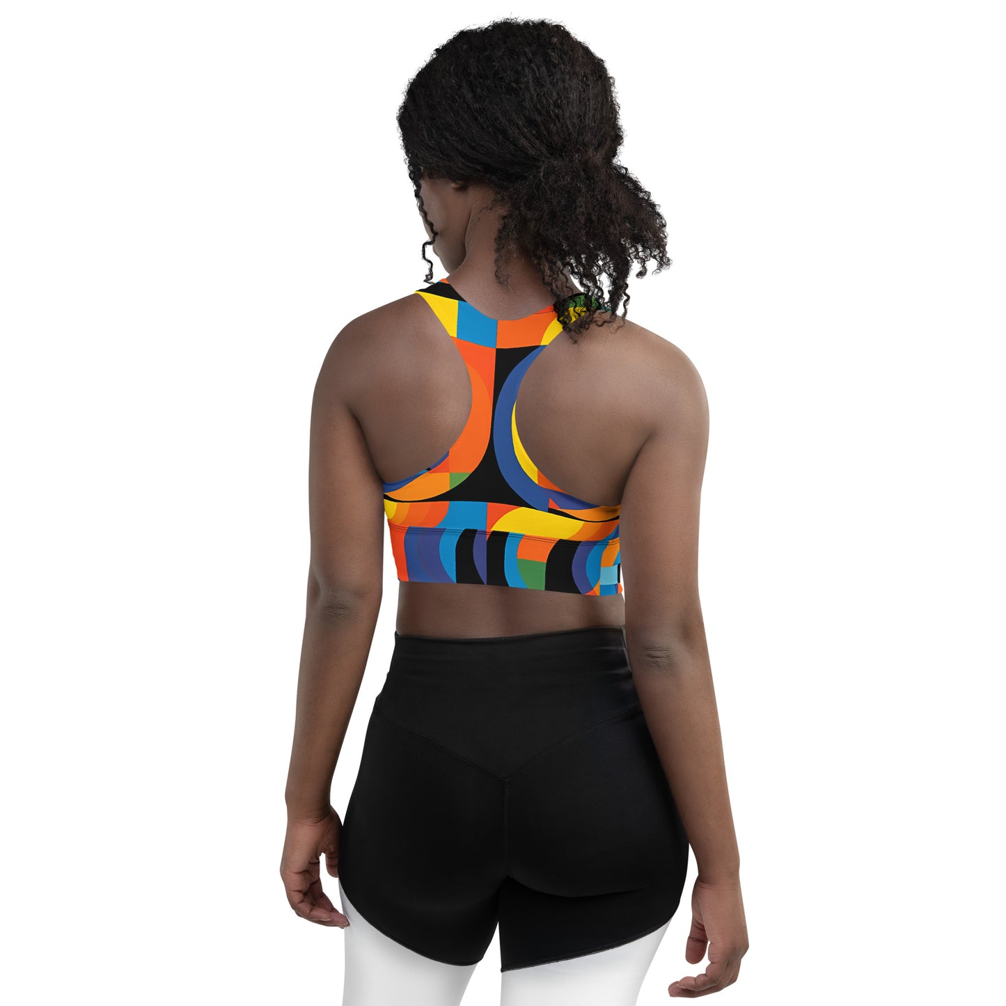 KaleidoGlow Longline sports bra