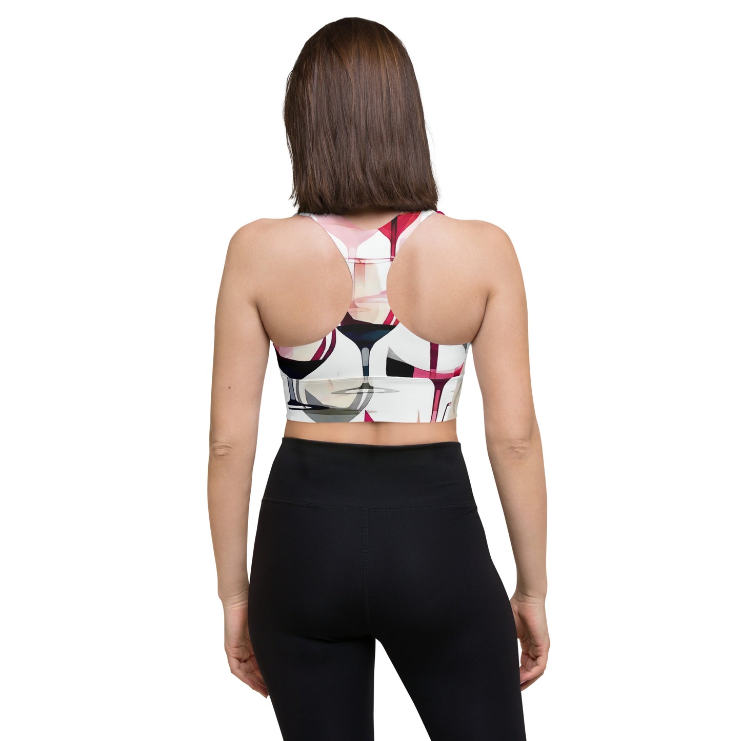 Wine o'Clock Longline Sports Bra