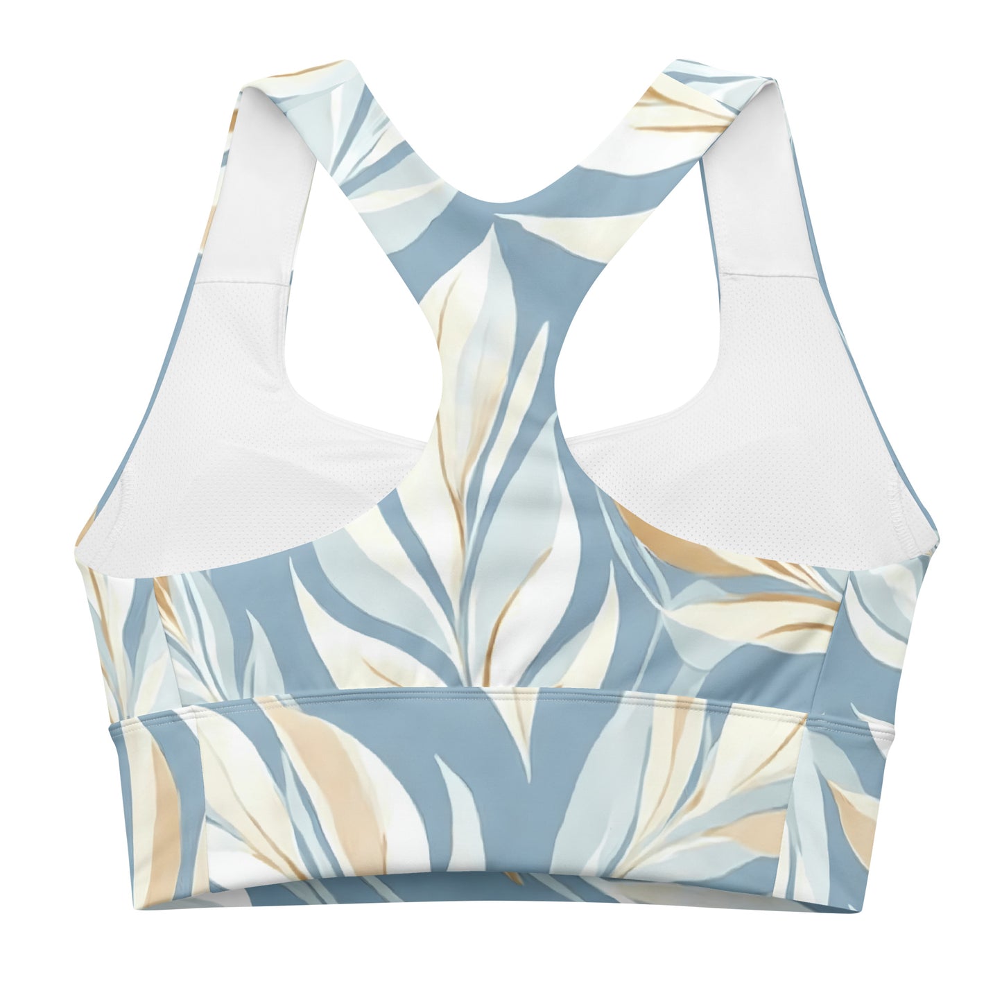 Tranquil Foliage Longline Sports Bra