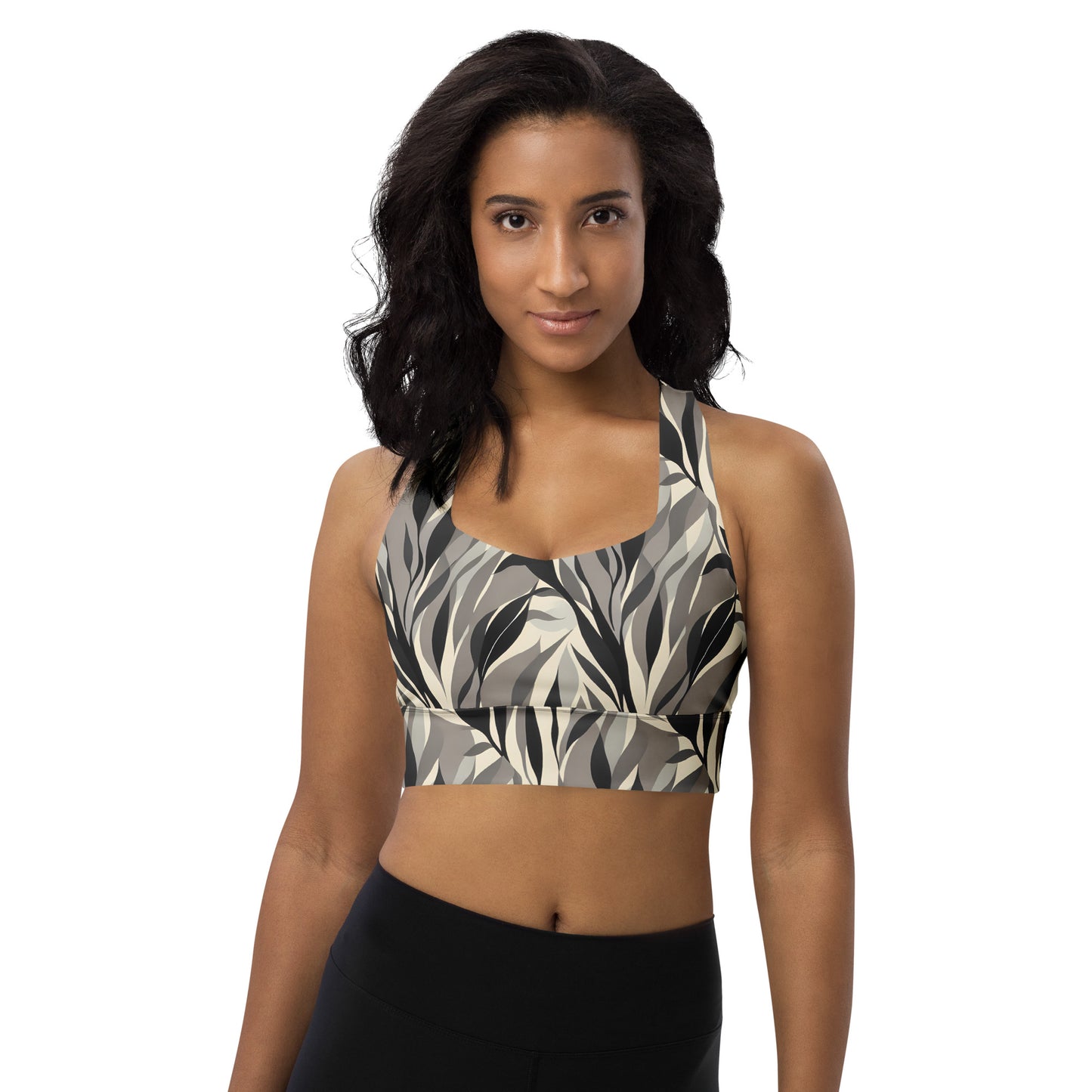 Profile of Nature Longline sports bra