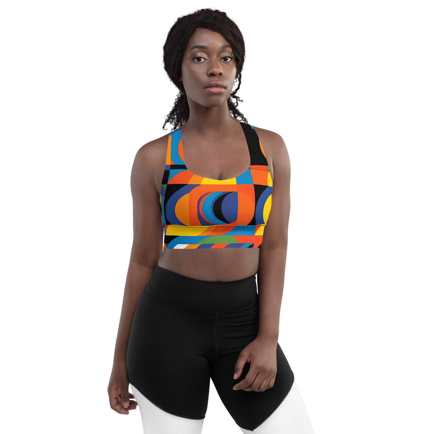 KaleidoGlow Longline sports bra