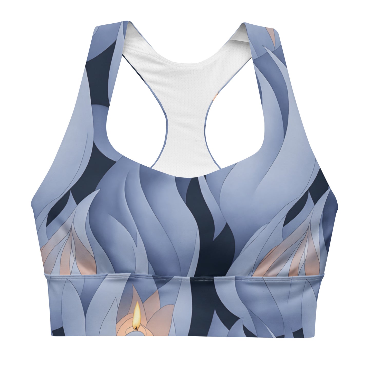 Night Candle Longline sports bra