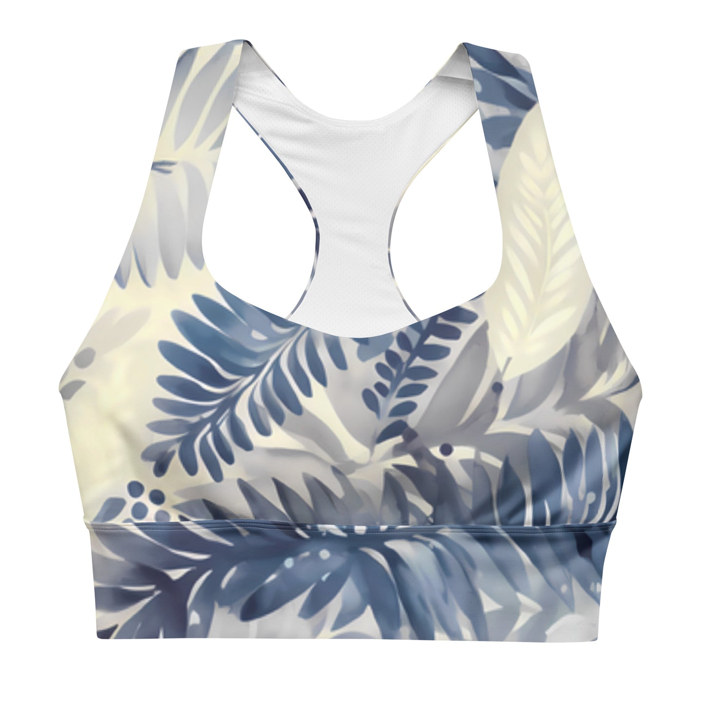 Watercolor Palmilla Longline sports bra