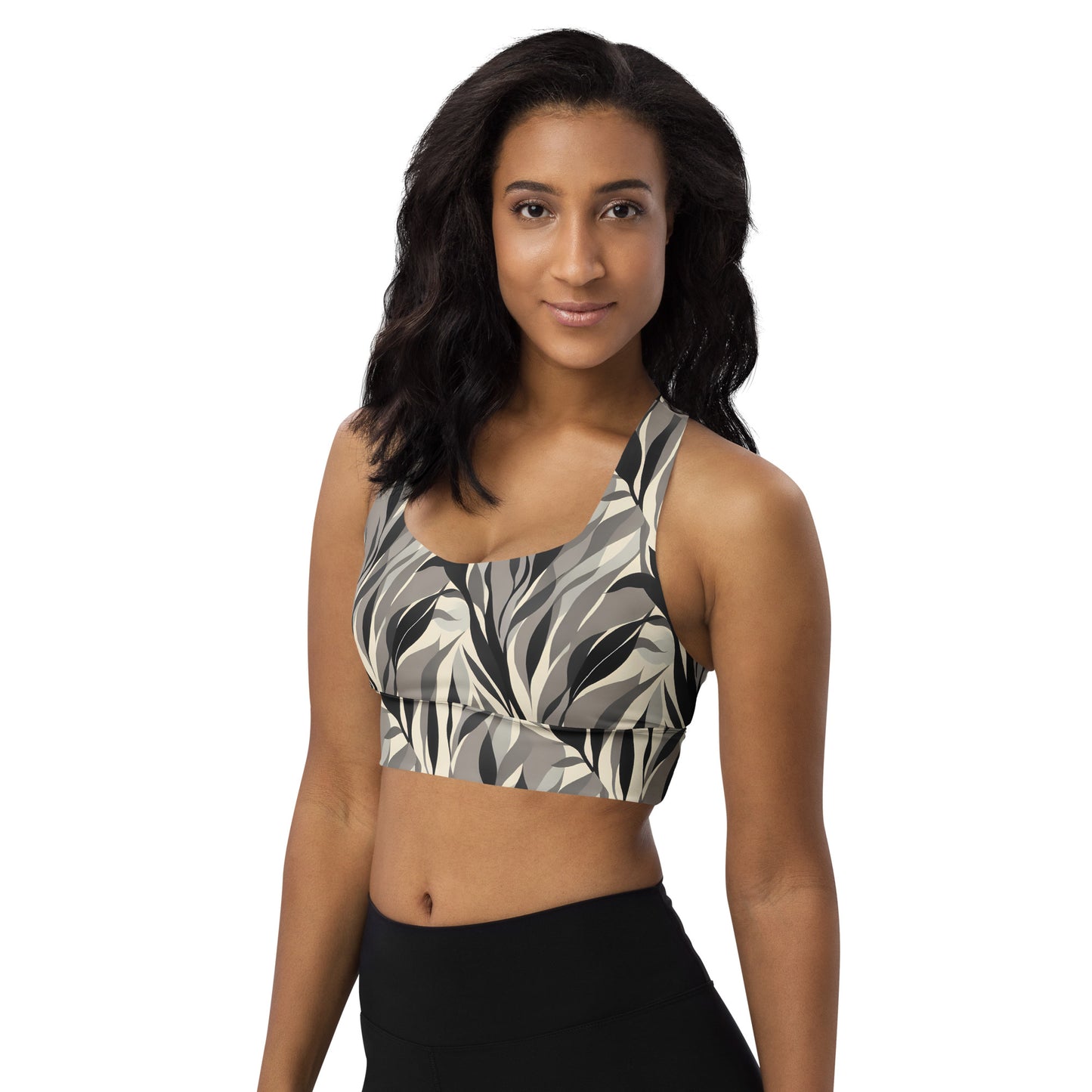 Profile of Nature Longline sports bra