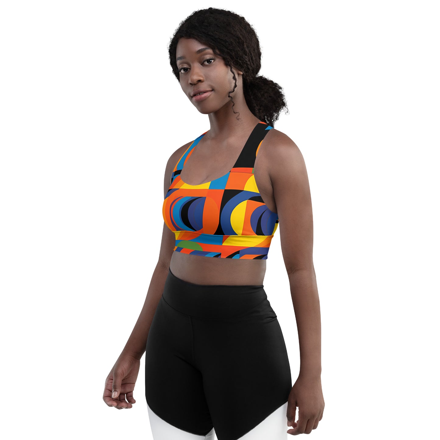 KaleidoGlow Longline sports bra
