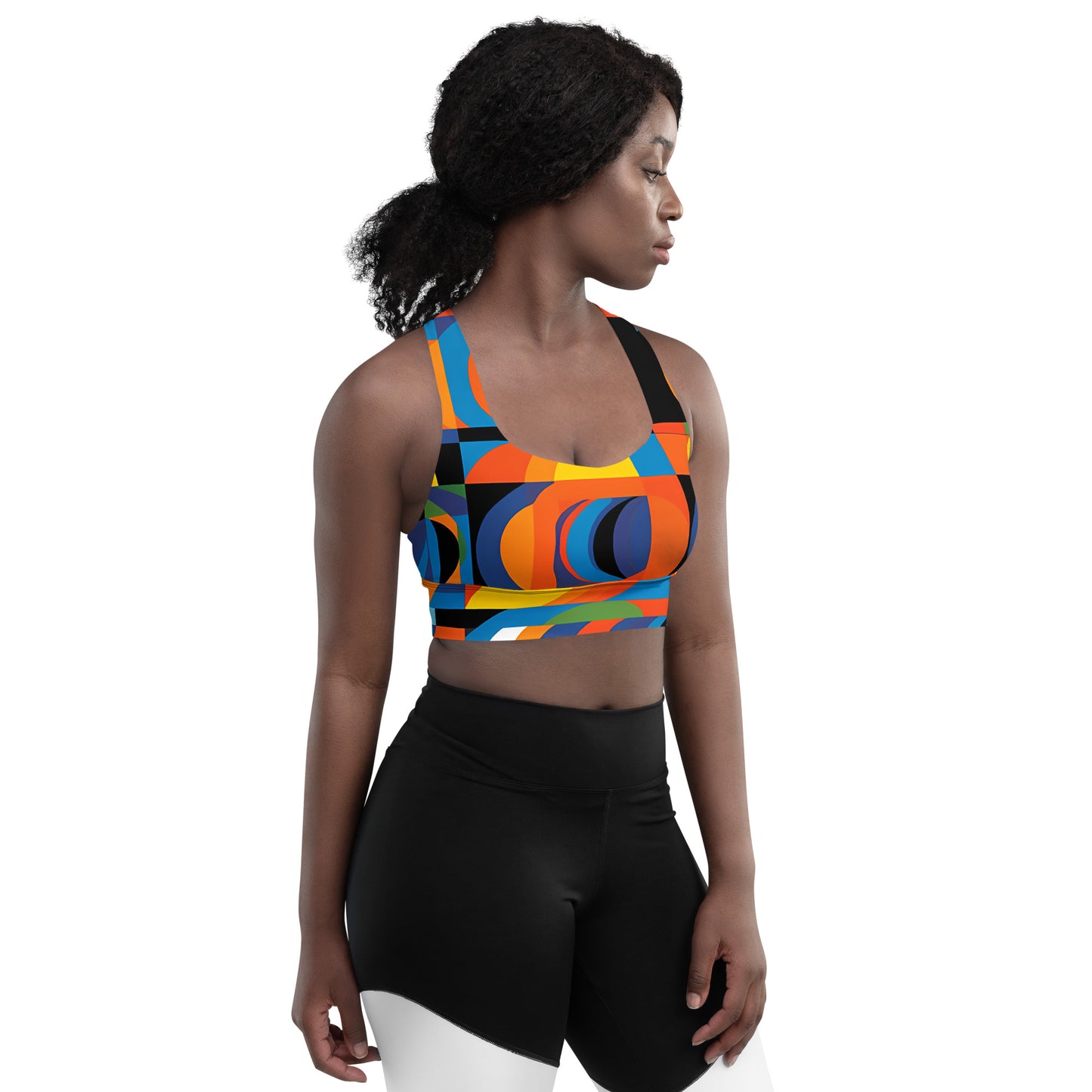 KaleidoGlow Longline sports bra