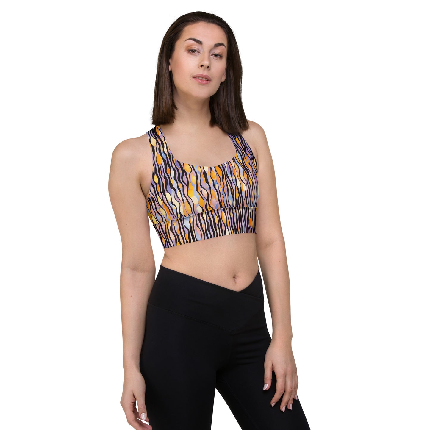 Opalescent Longline sports bra