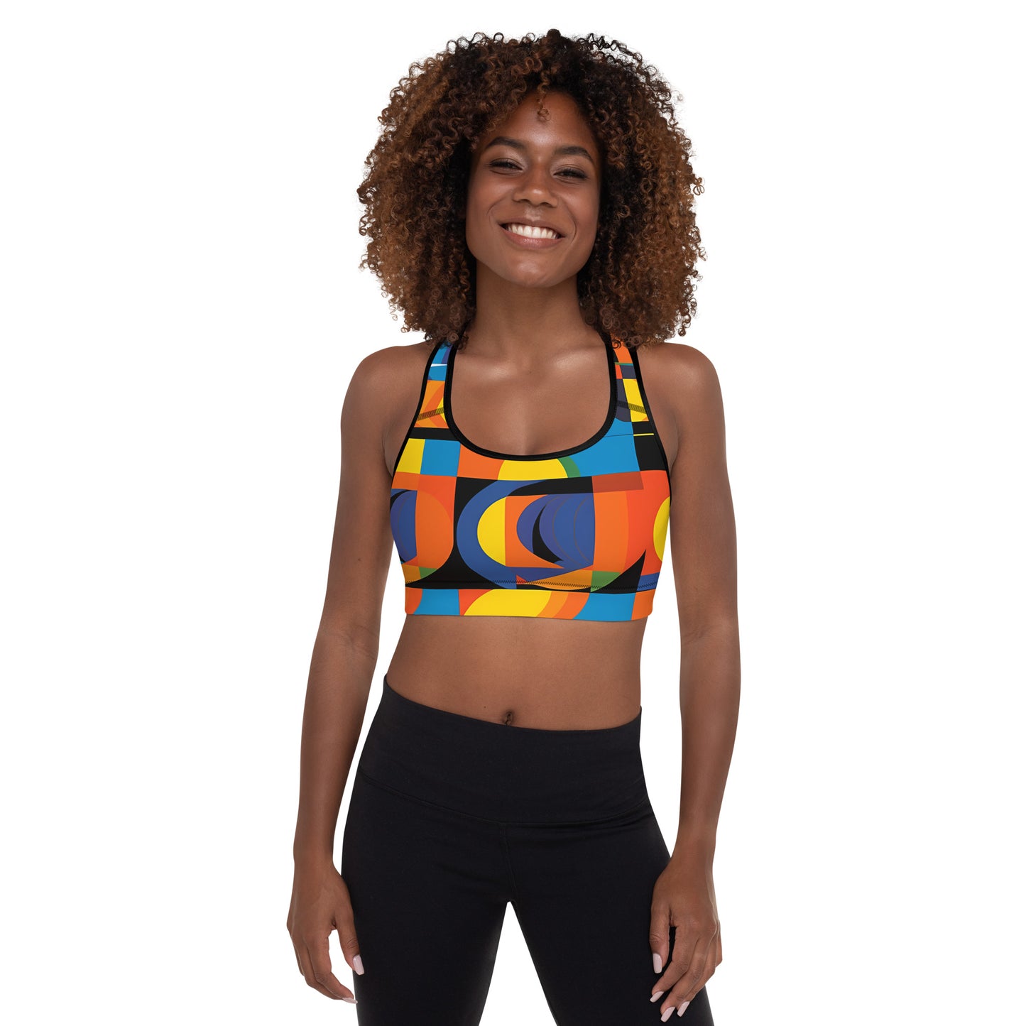 KaleidoGlow Padded Sports Bra
