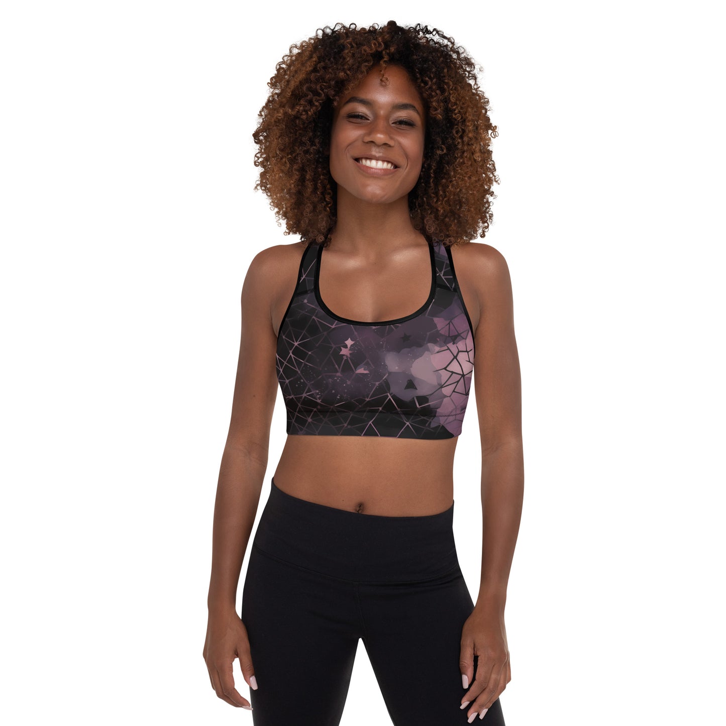 Prismatic Pink Padded Sports Bra