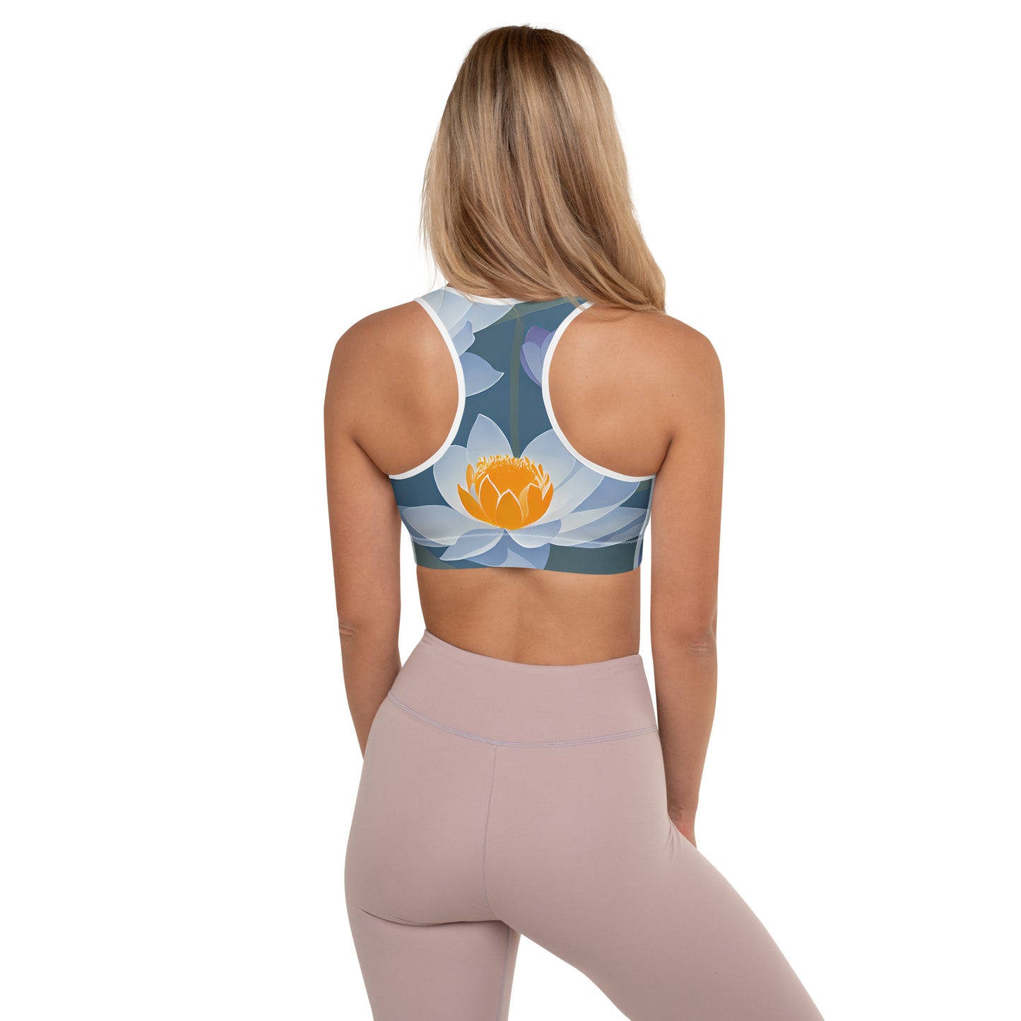 Water Lotus Padded Sports Bra