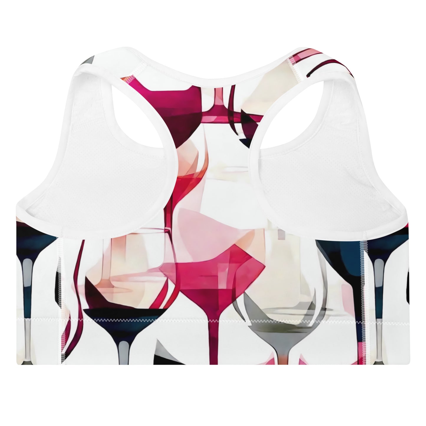 Wine o'Clock Padded Sports Bra