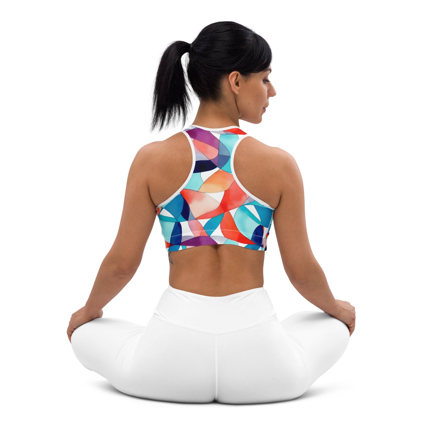 Prismatic Symphony Padded Sports Bra