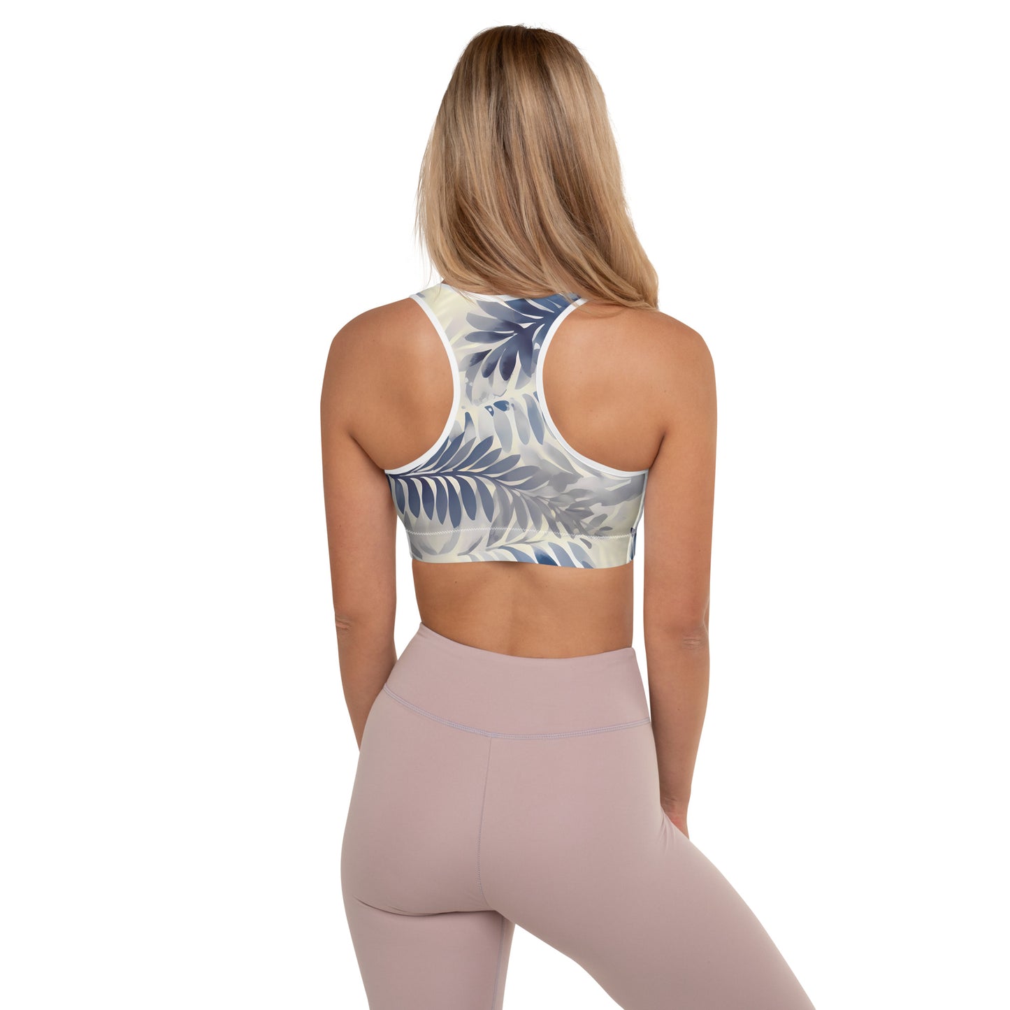 Watercolor Palmilla Padded Sports Bra
