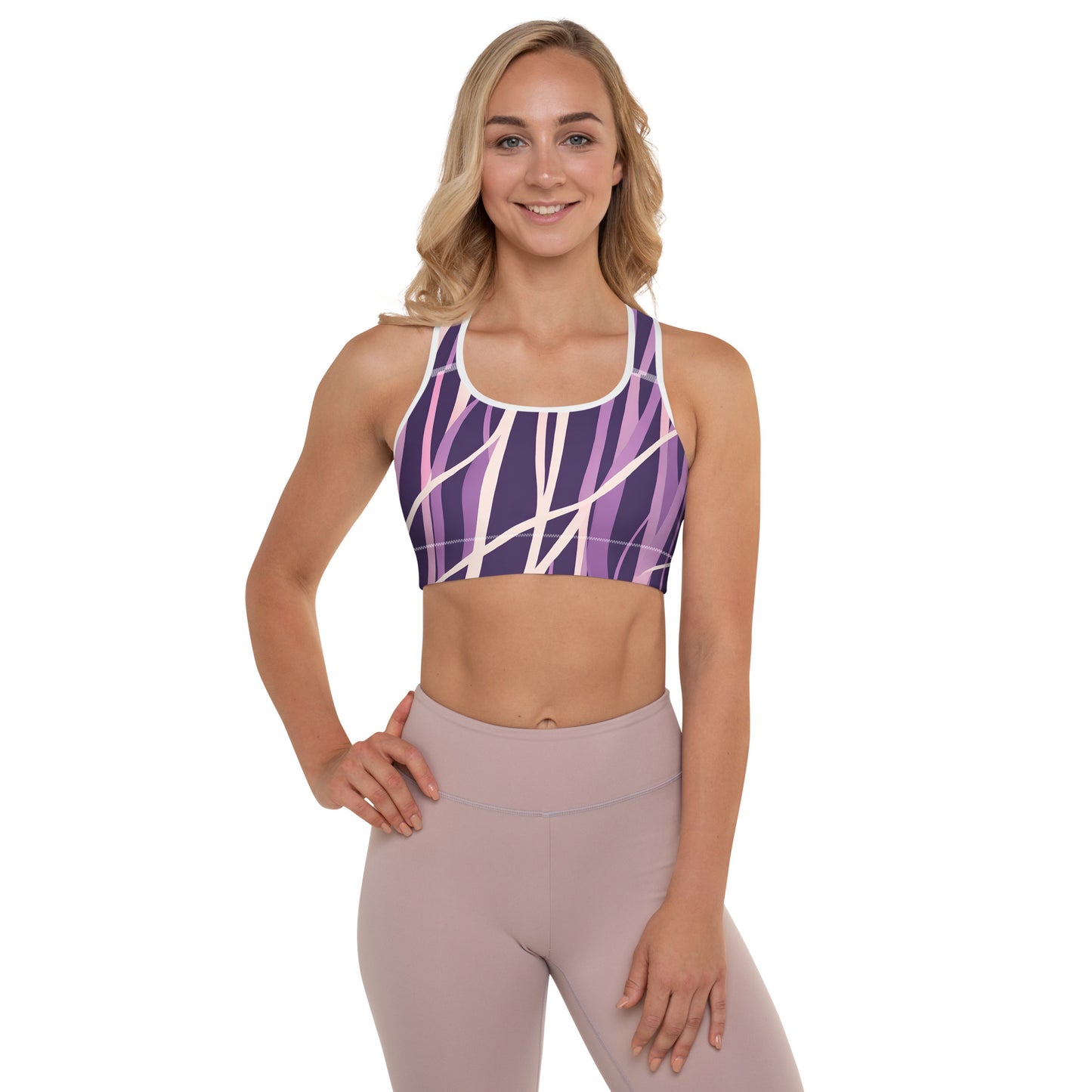 Purple Perception Padded Sports Bra