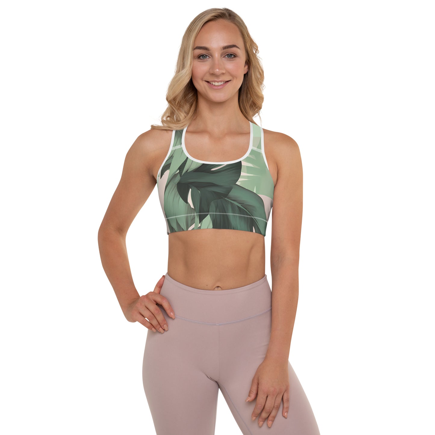 Sprint Palms Padded Sports Bra