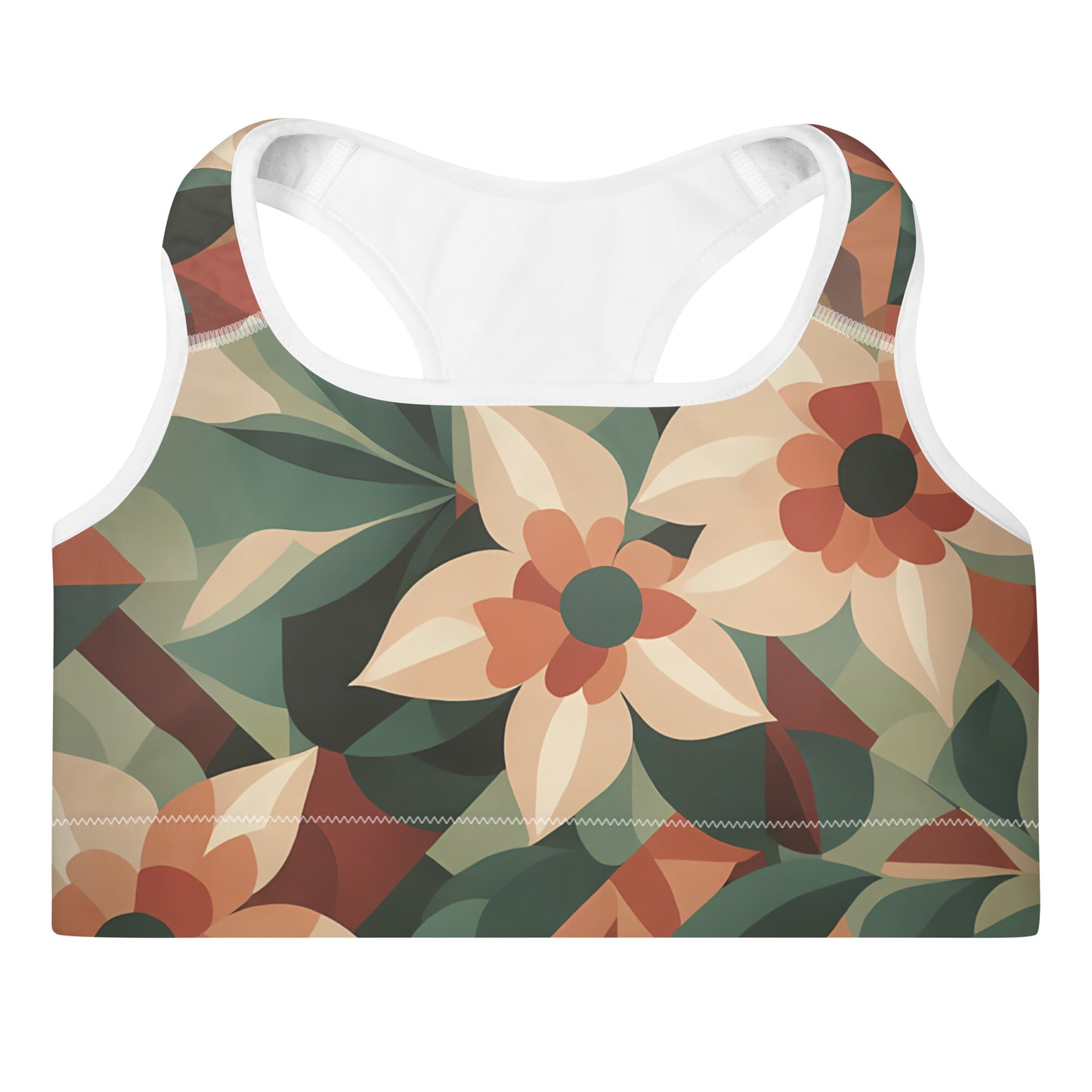 Jungle Ginger Padded Sports Bra