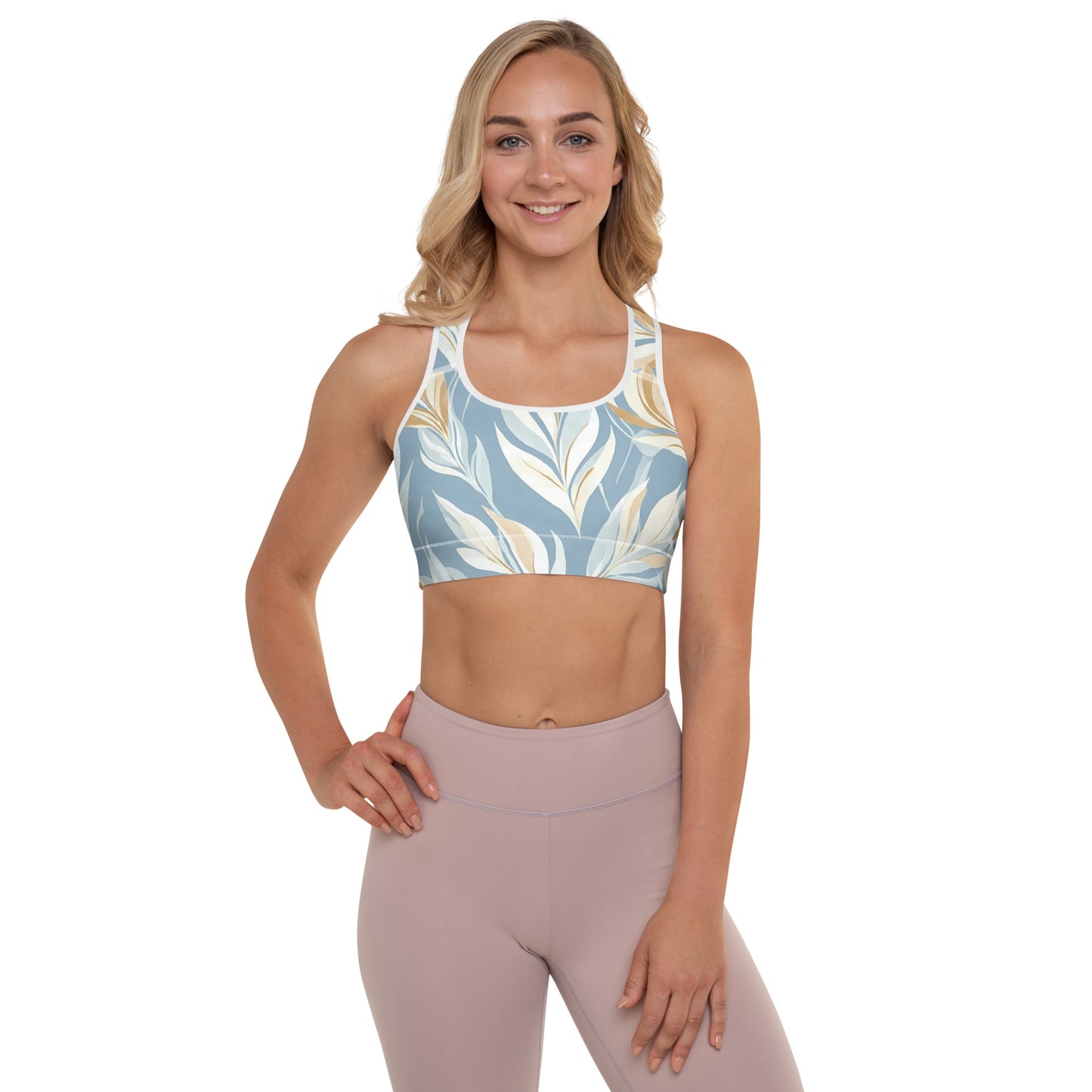 Tranquil Foliage Padded Sports Bra