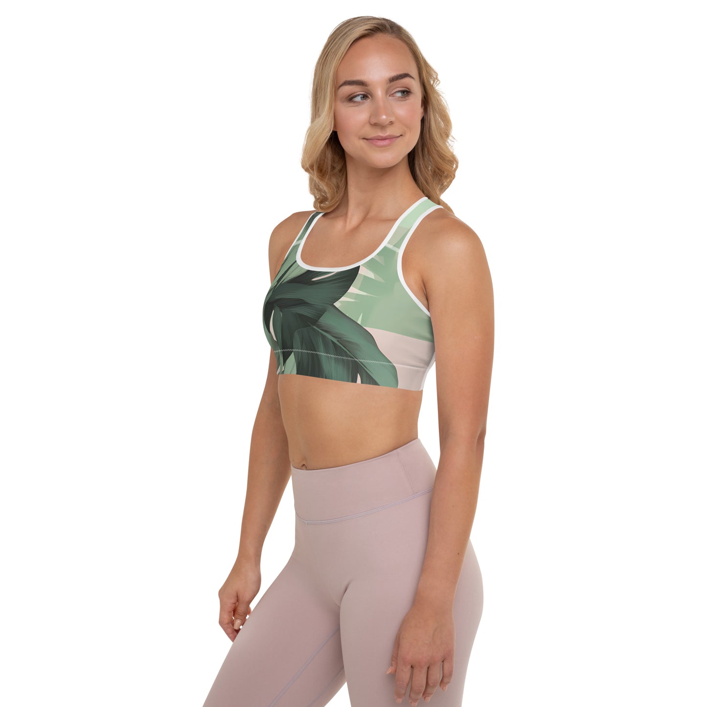 Sprint Palms Padded Sports Bra