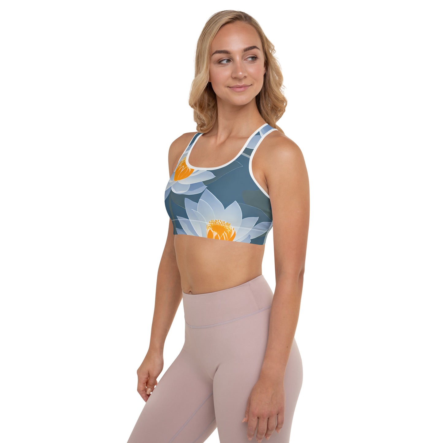 Water Lotus Padded Sports Bra