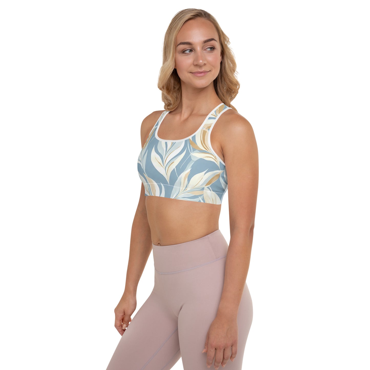 Tranquil Foliage Padded Sports Bra