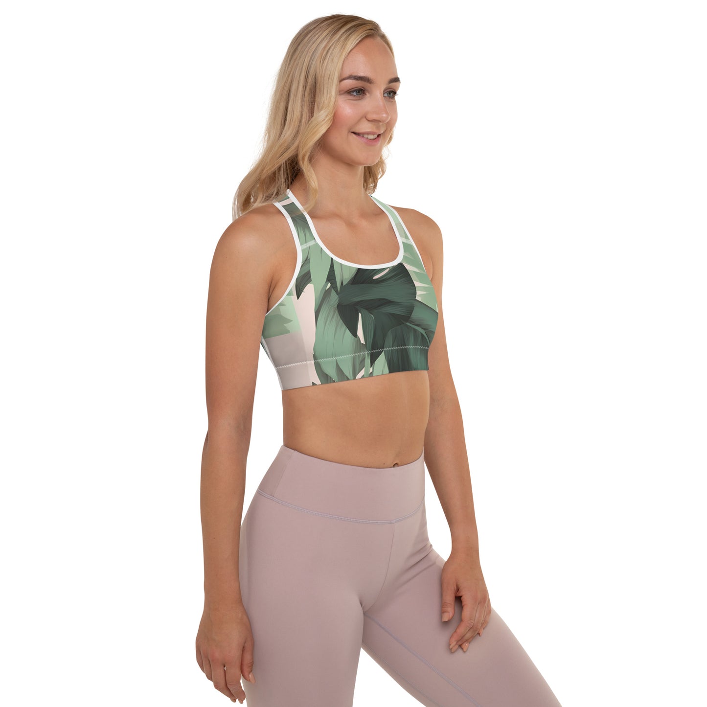 Sprint Palms Padded Sports Bra