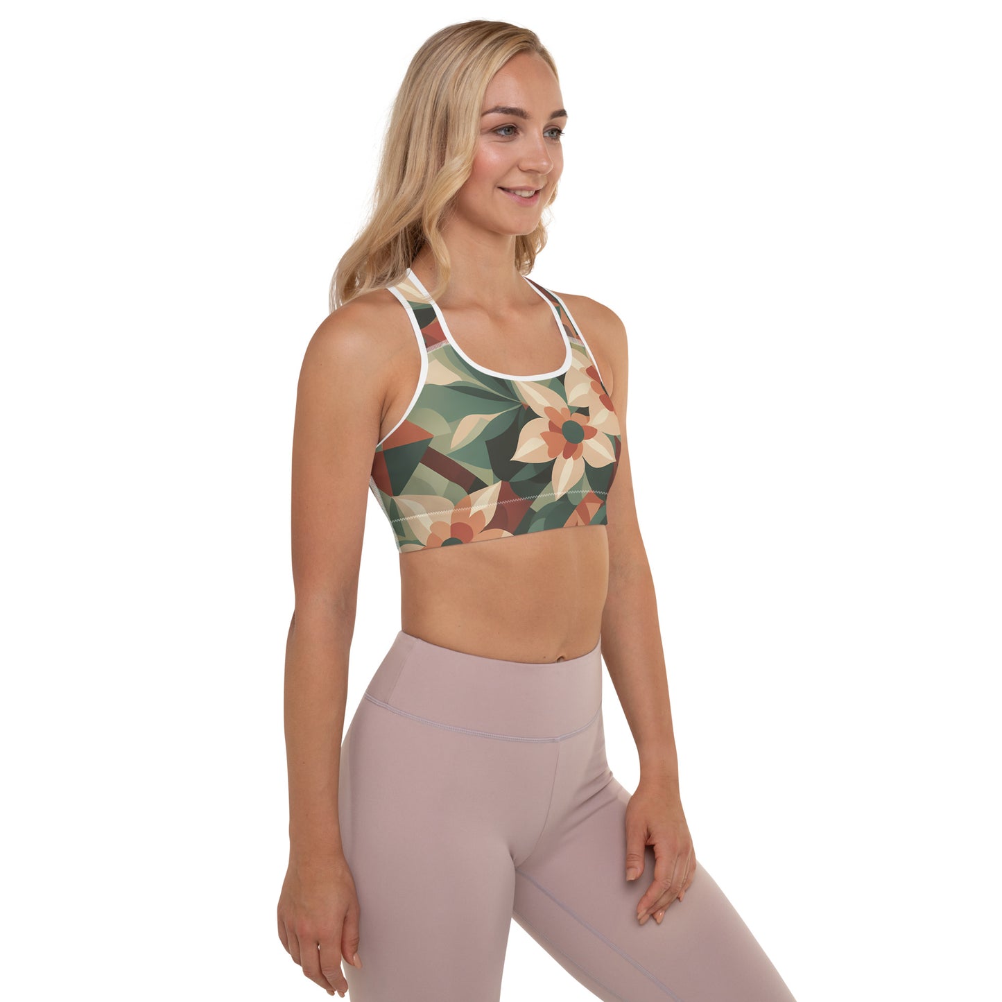 Jungle Ginger Padded Sports Bra