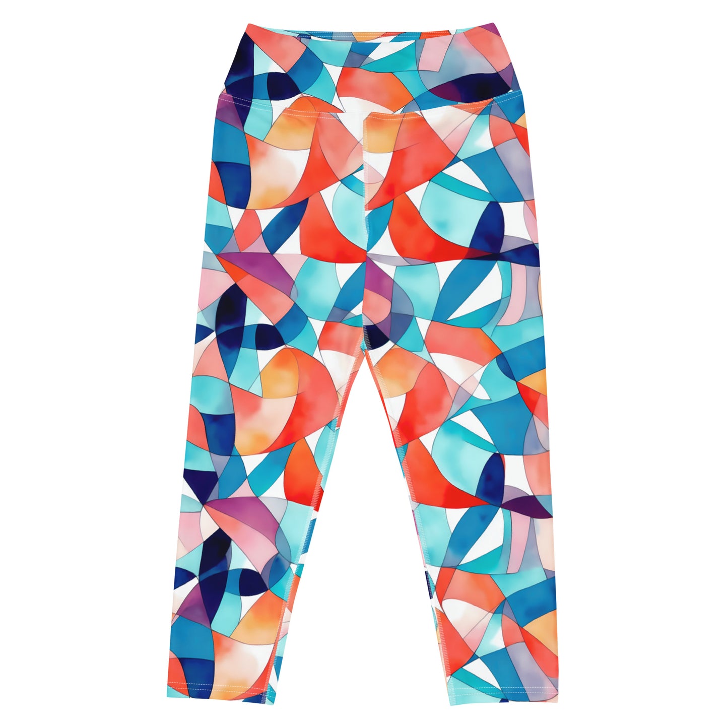 Prismatic Symphony Yoga Capri Leggings