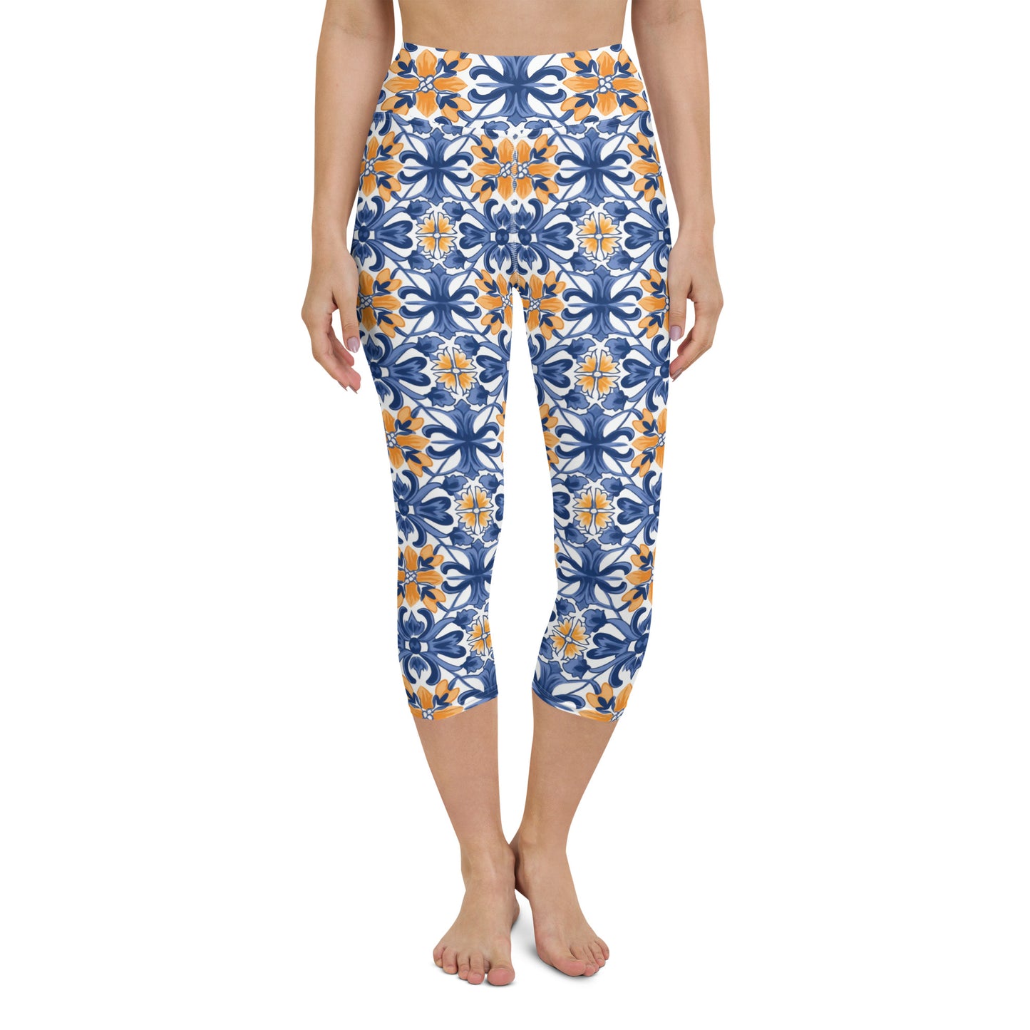 Azulejo Yoga Capri Leggings