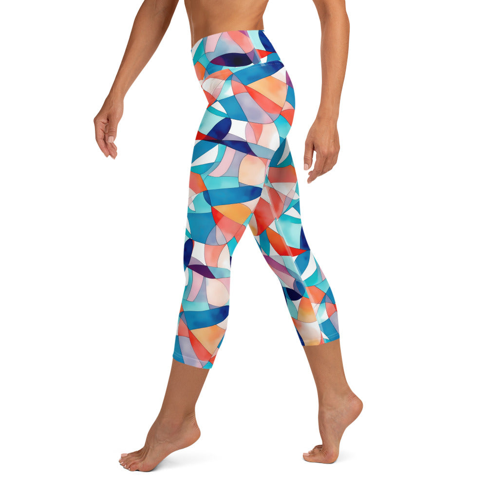 Prismatic Symphony Yoga Capri Leggings