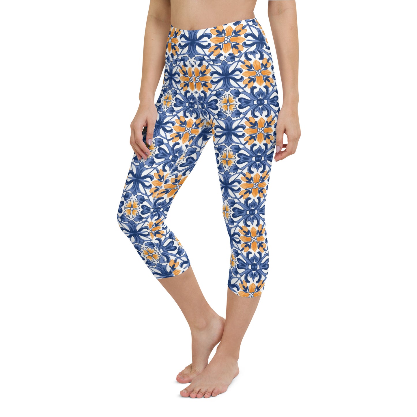 Azulejo Yoga Capri Leggings