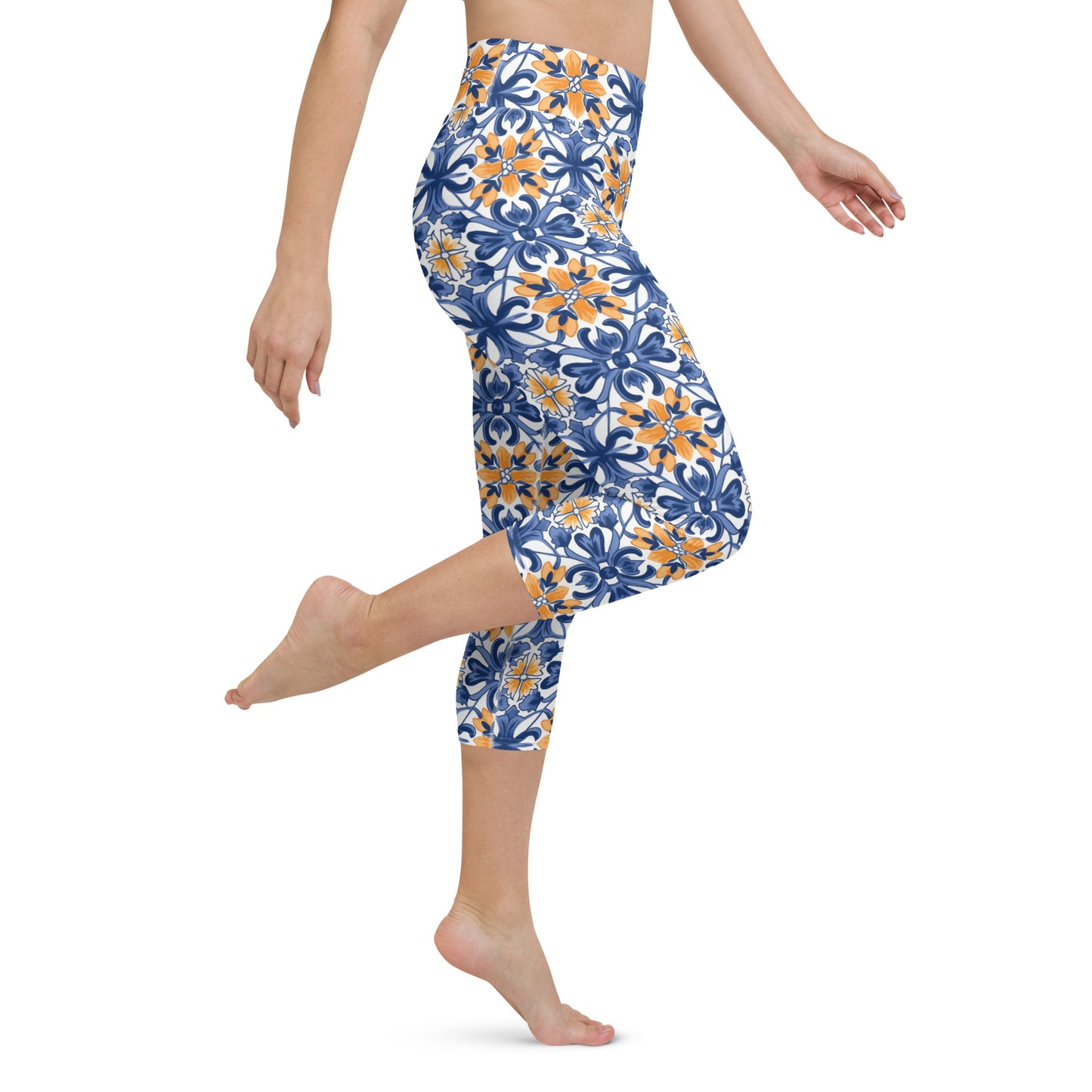 Azulejo Yoga Capri Leggings