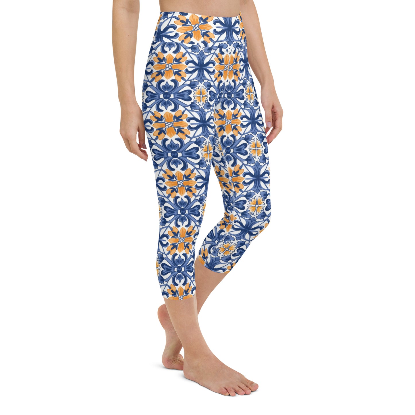 Azulejo Yoga Capri Leggings