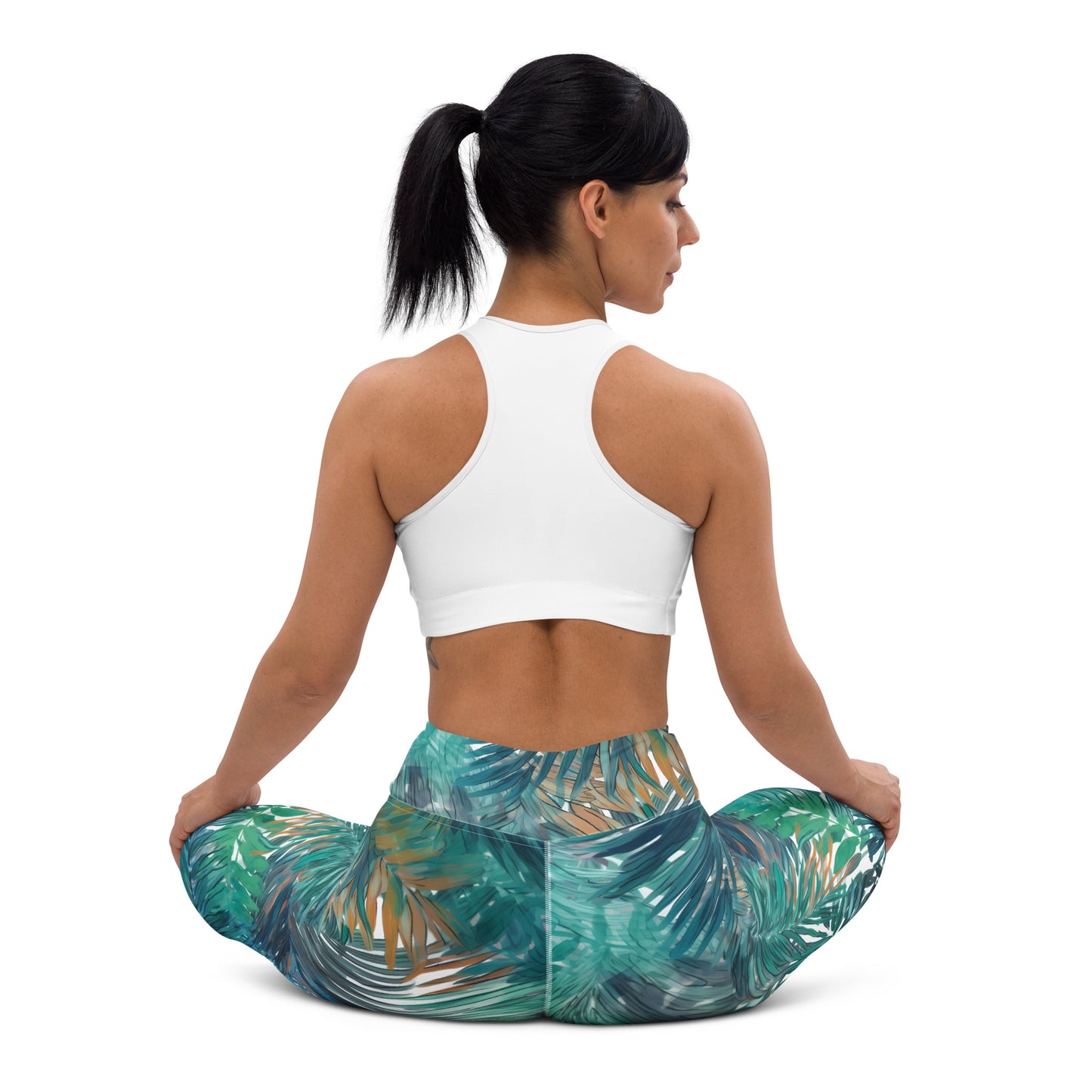 Sunset Palm Yoga Leggings