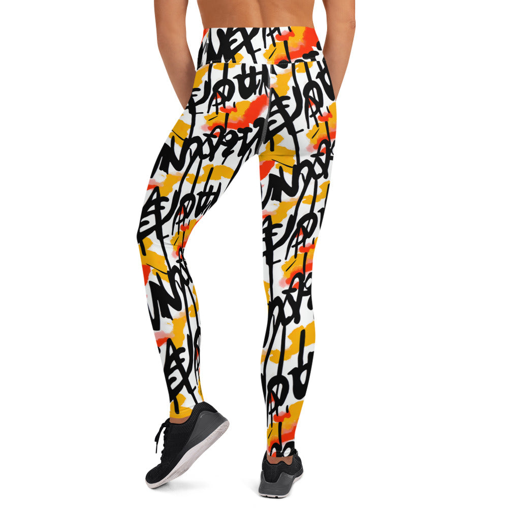 Graffiti Yoga Leggings
