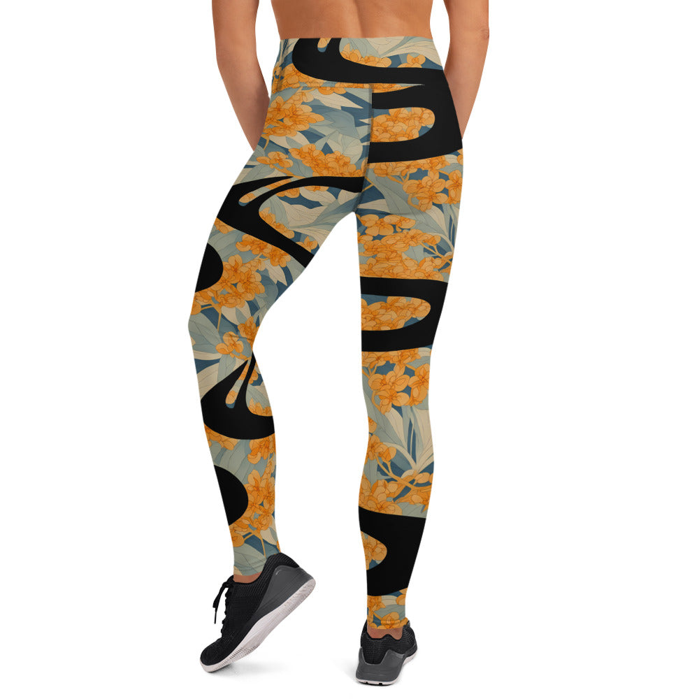 Ukiyo Paint Stroke Yoga Leggings
