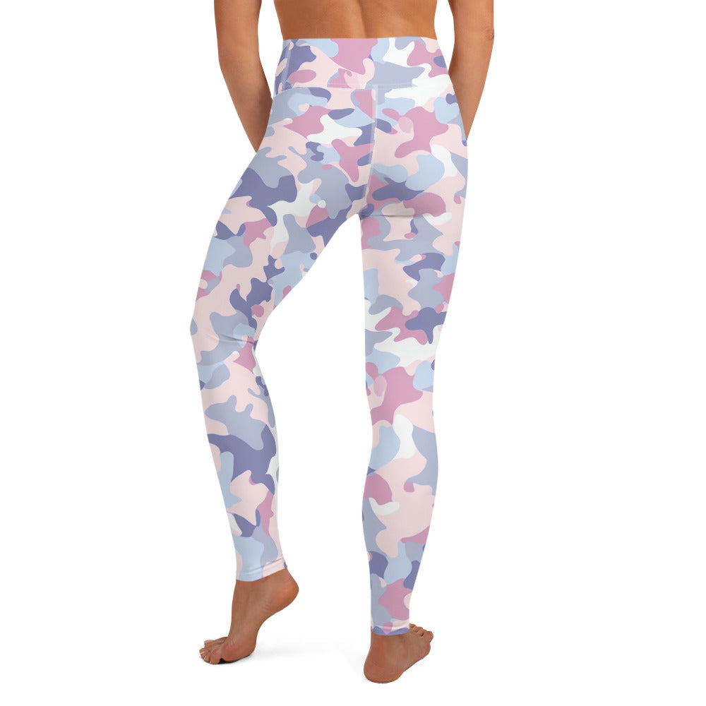 Summer Pastels Camo Yoga Leggings