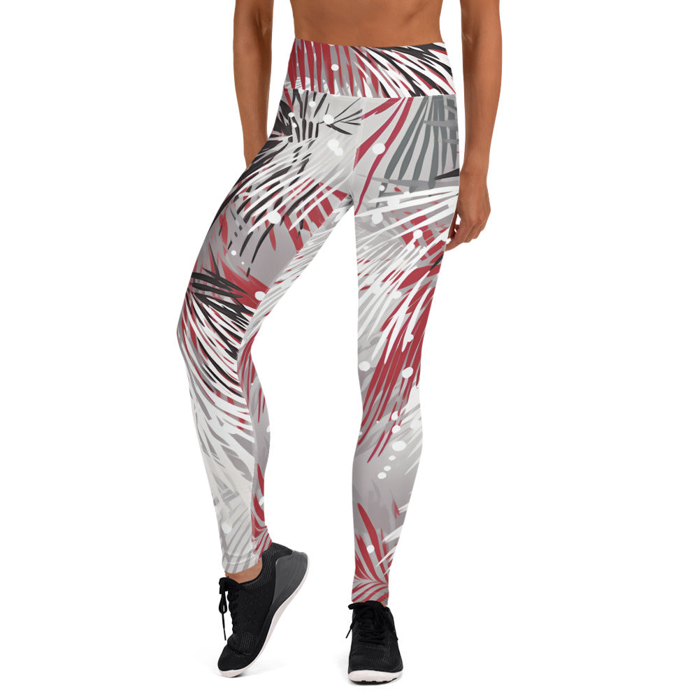 Snow Palm Yoga Leggings