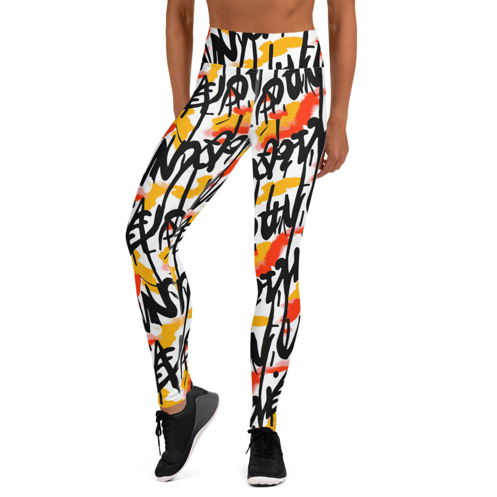 Graffiti Yoga Leggings