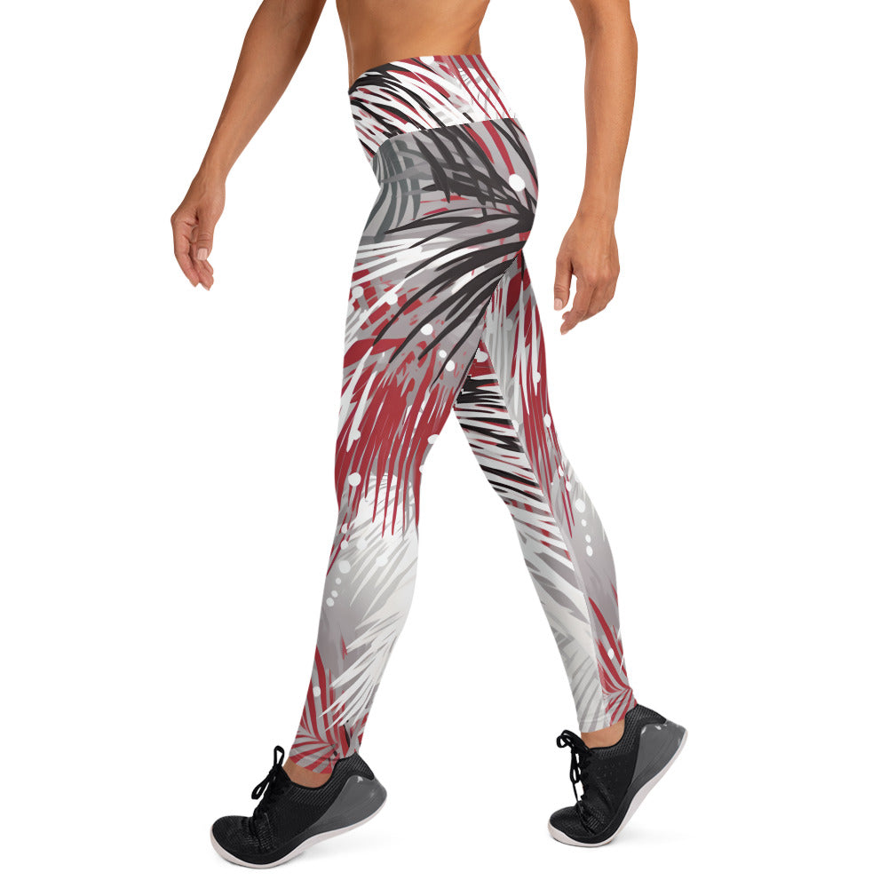 Snow Palm Yoga Leggings