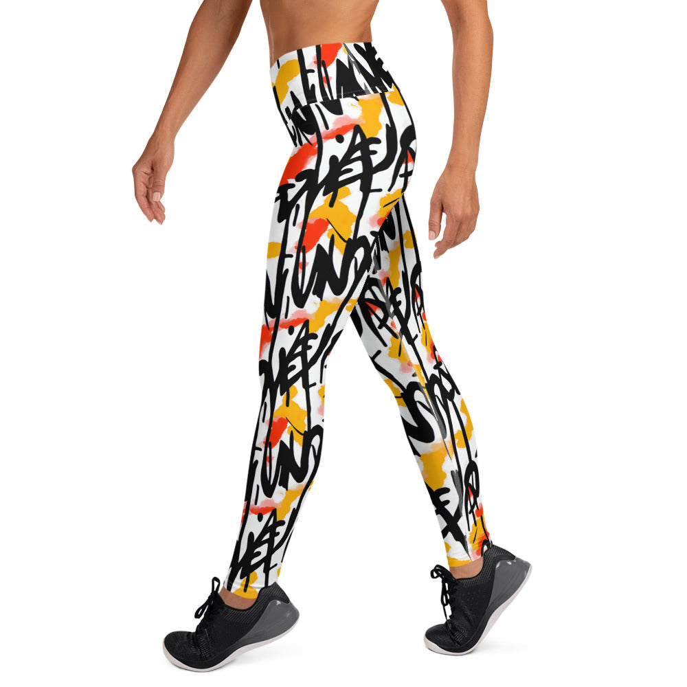 Graffiti Yoga Leggings
