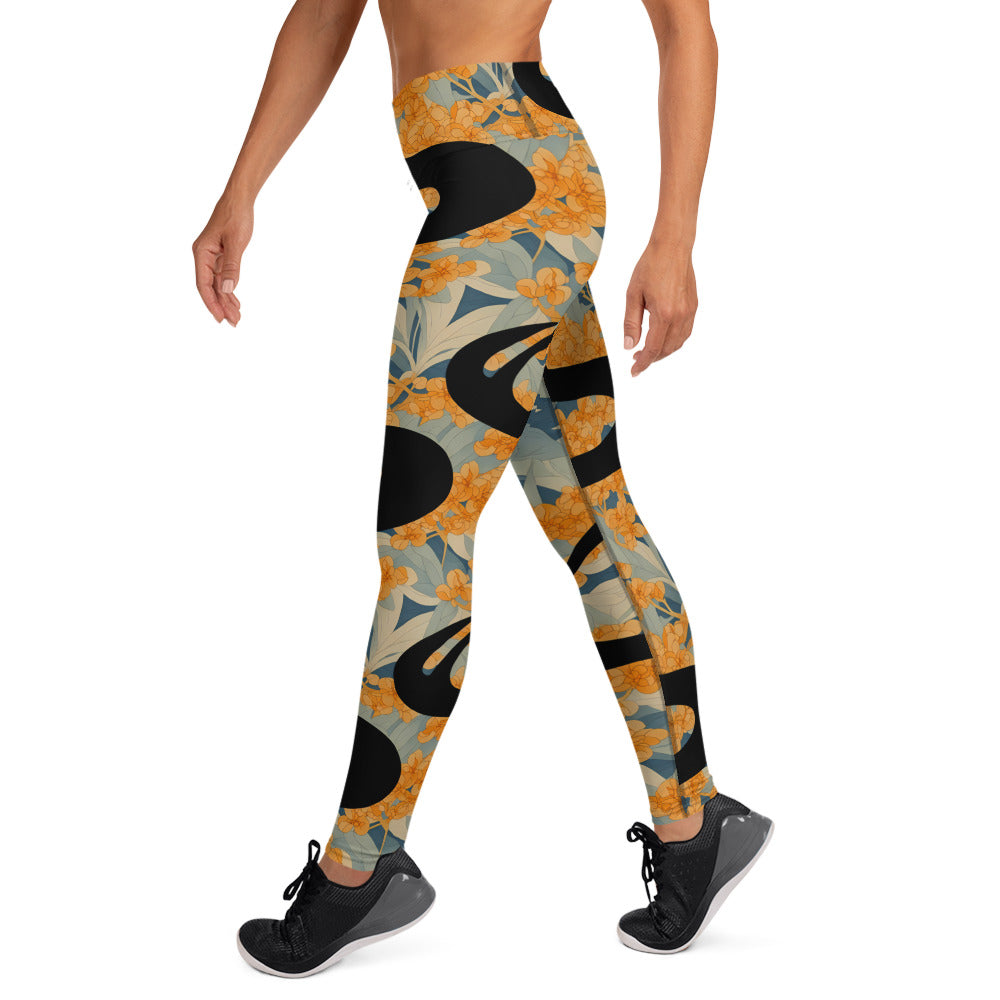 Ukiyo Paint Stroke Yoga Leggings