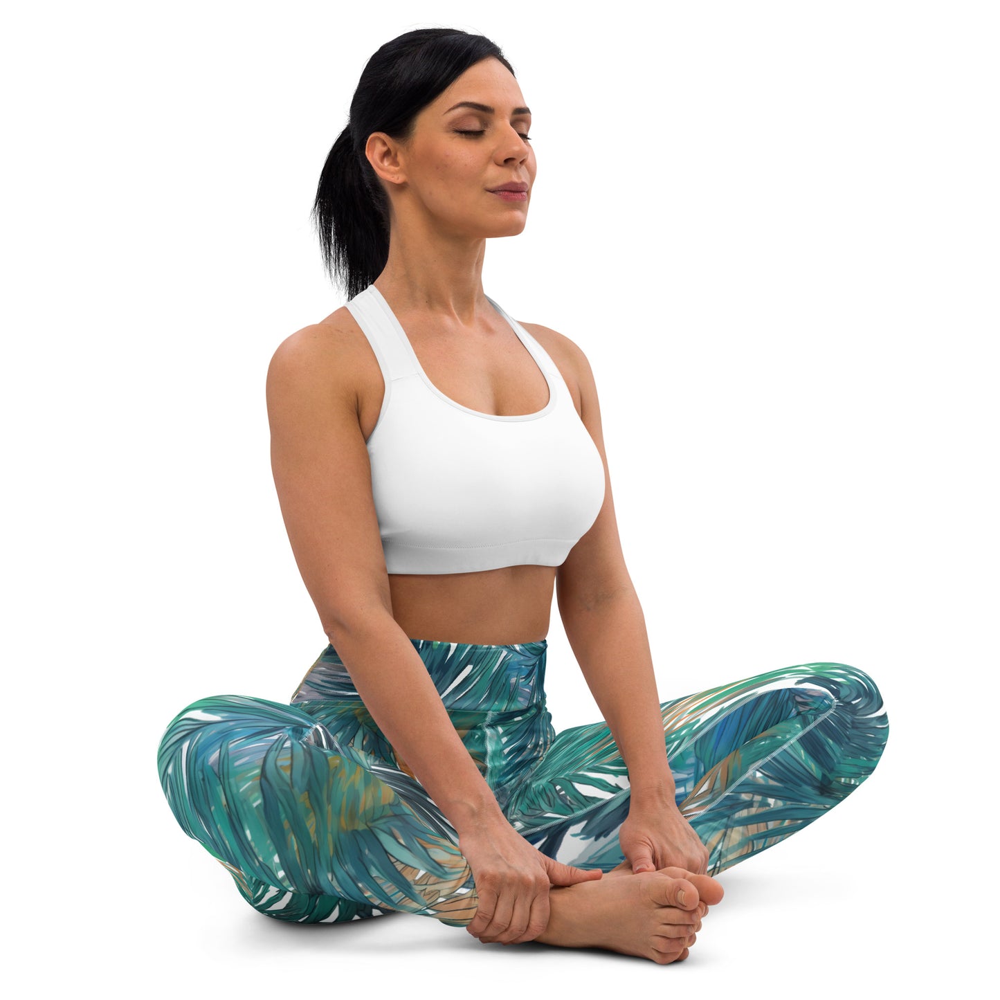 Sunset Palm Yoga Leggings