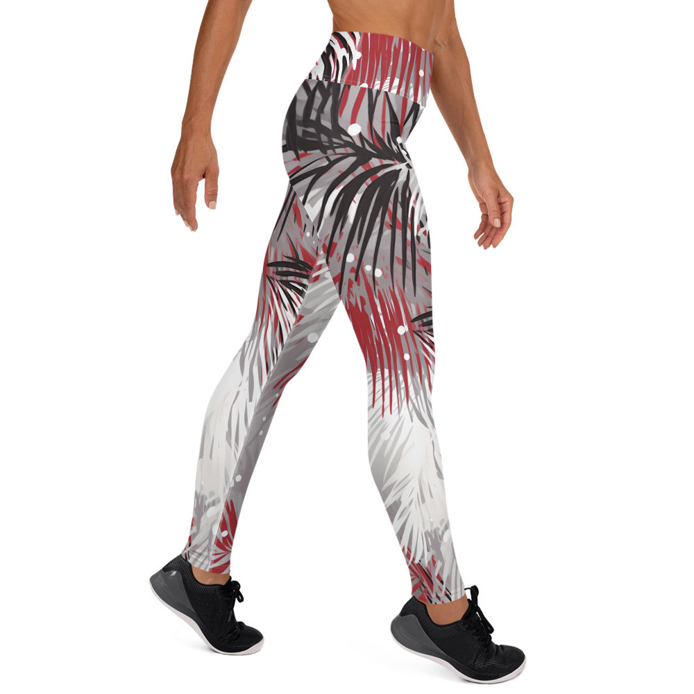 Snow Palm Yoga Leggings