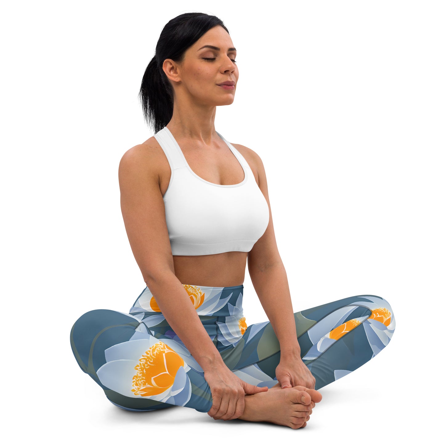 Water Lotus Yoga Leggings