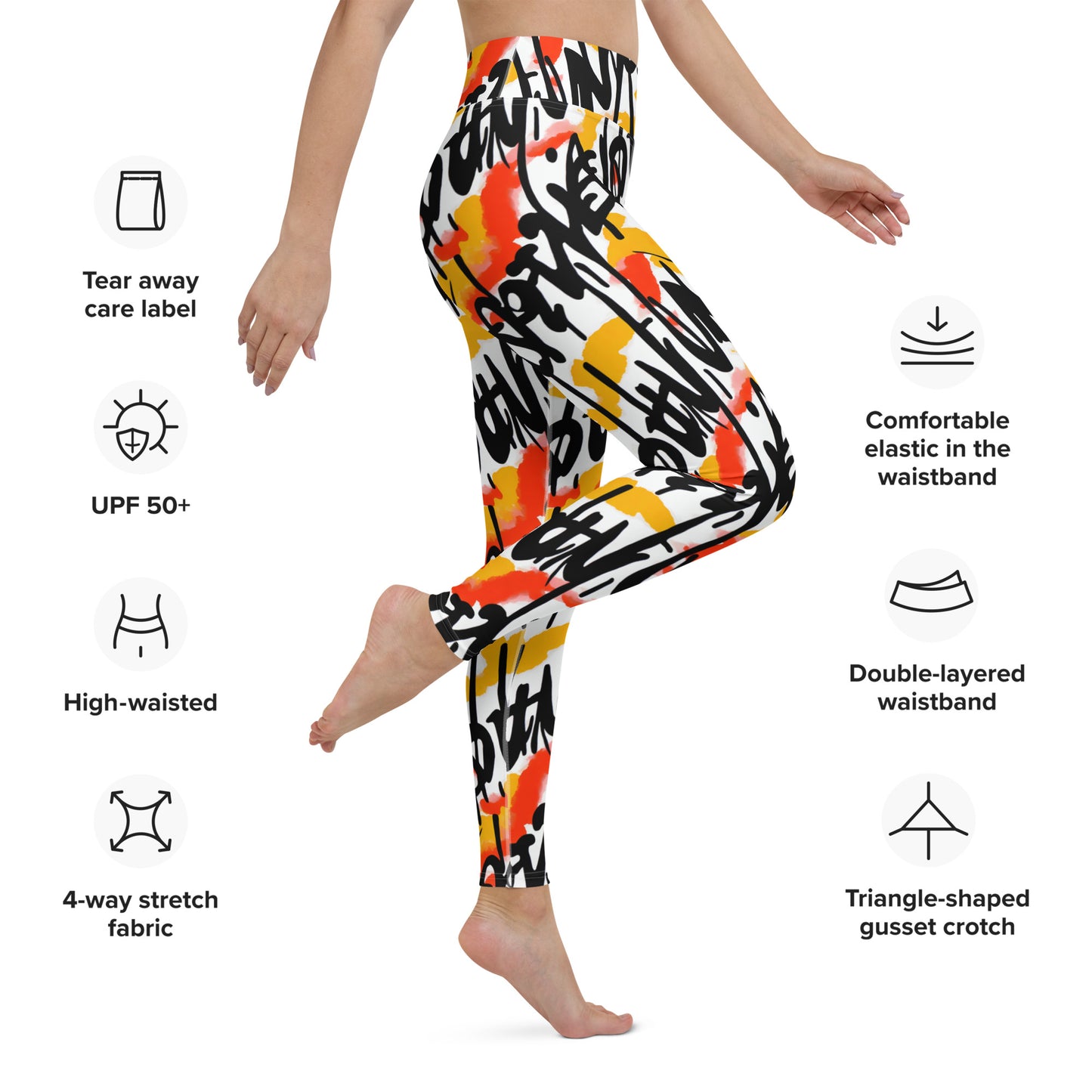 Graffiti Yoga Leggings