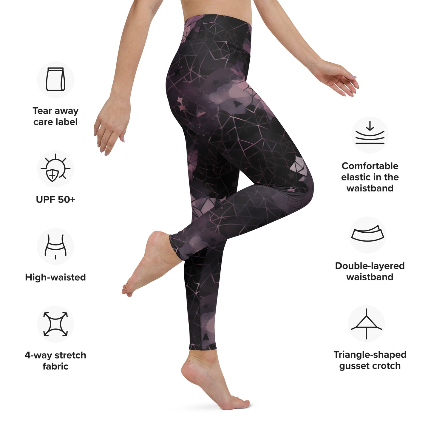 Prismatic Pink Yoga Leggings