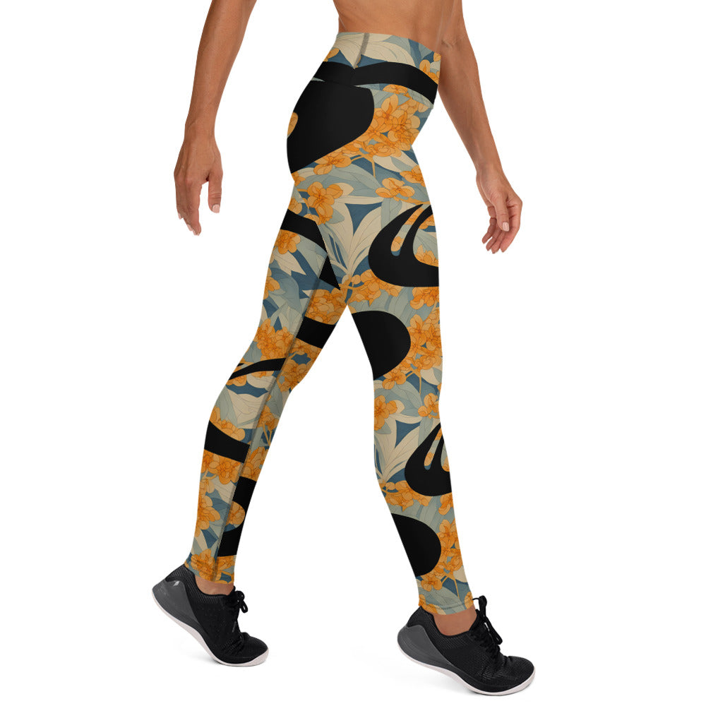 Ukiyo Paint Stroke Yoga Leggings