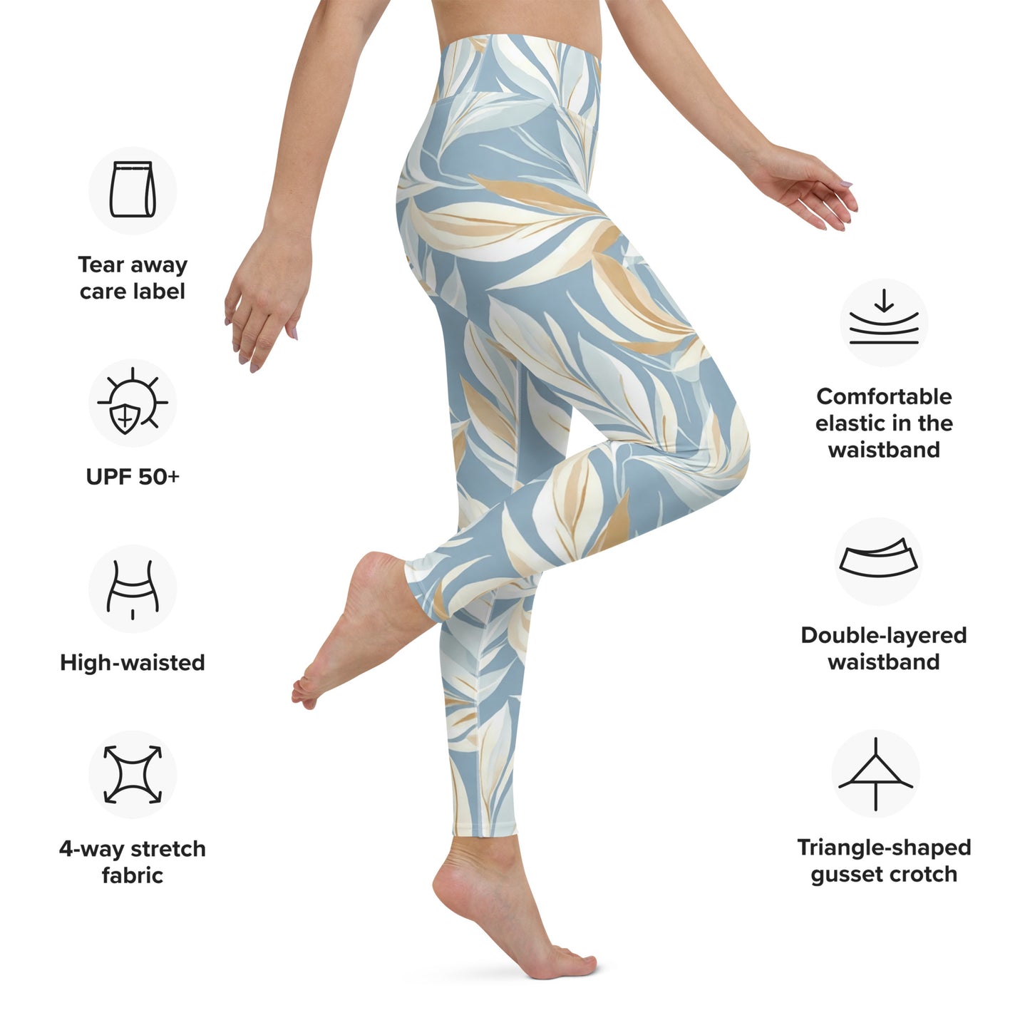 Tranquil Foliage Yoga Leggings