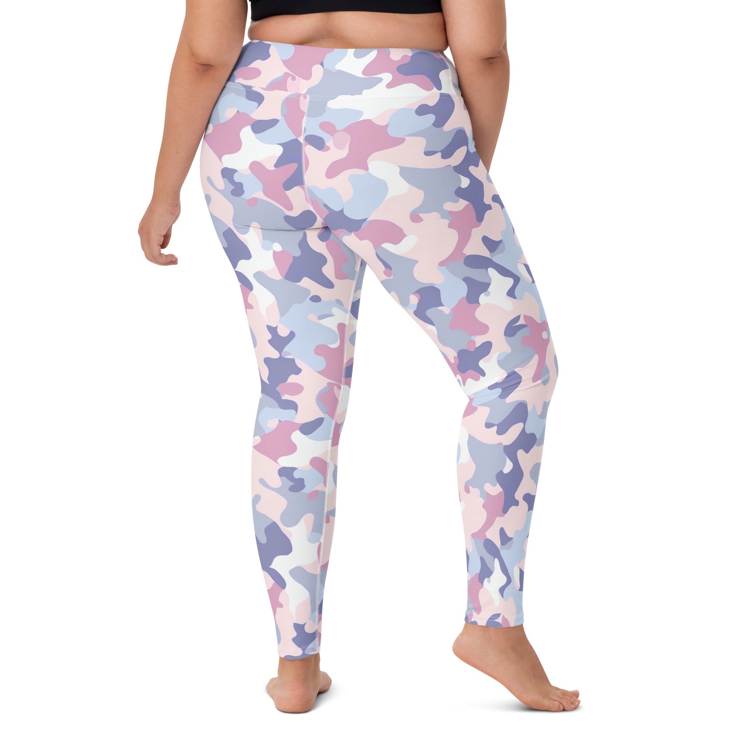 Summer Pastels Camo Yoga Leggings